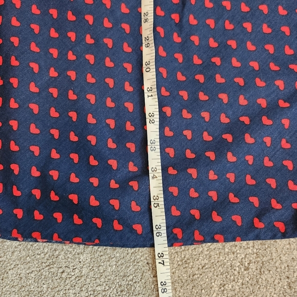 Vintage Retro Pin-up Style 50s Heart Polk-a-dot Dress Strapless Size Large - Picture 10 of 12